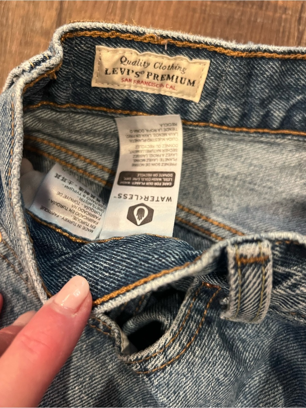 Levi’s 501 Original Cropped Jeans W27 L26 Medium Wash Excellent Condition - Picture 5 of 13